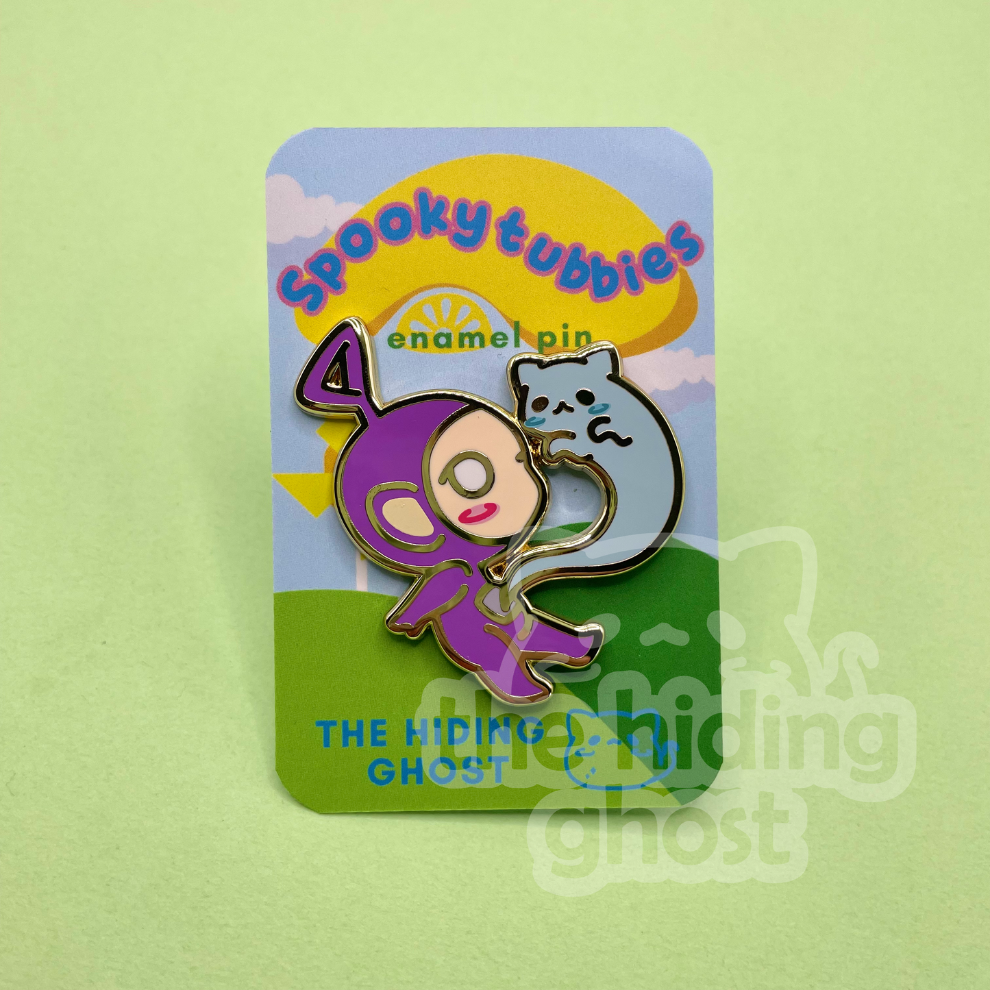 Purple Spookytubbies Enamel Pin