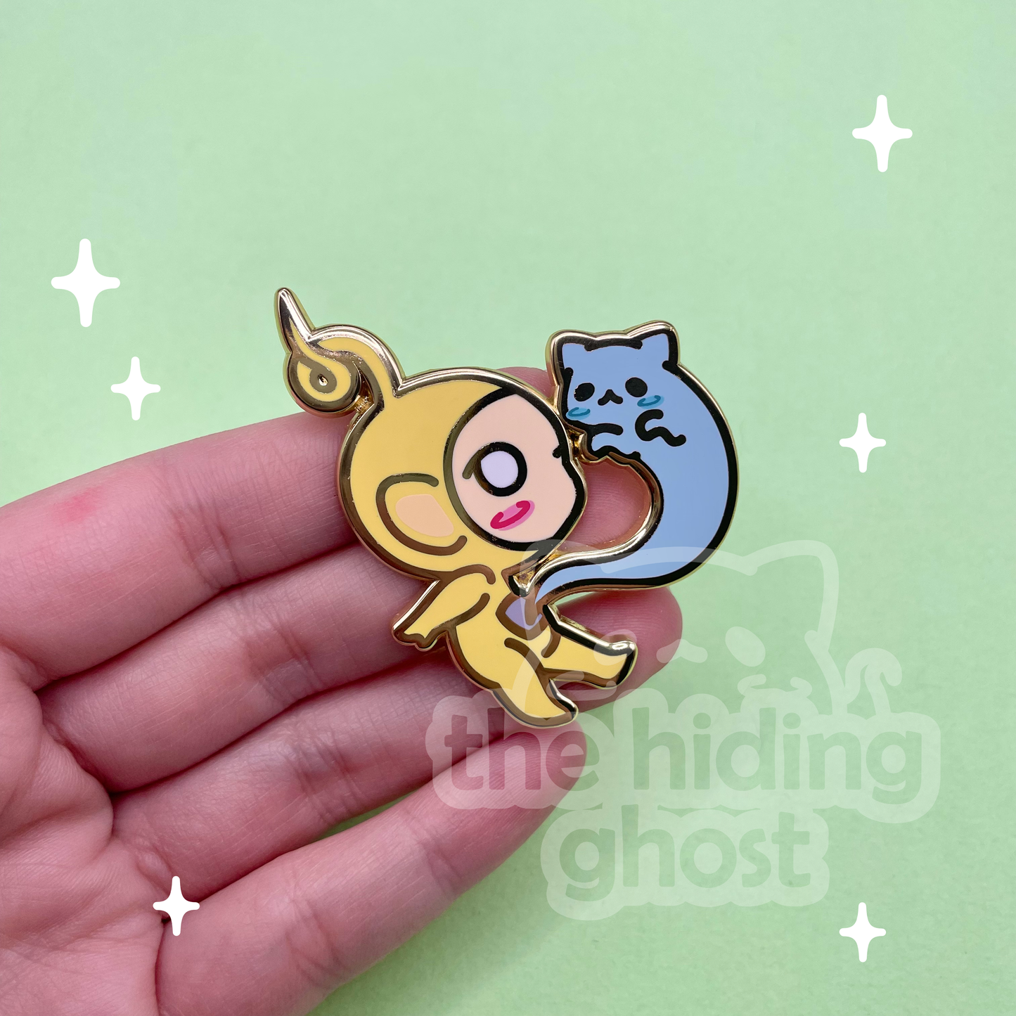 Yellow Spookytubbies Enamel Pin