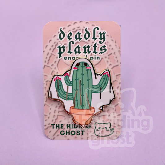 Deadly Plants Cactus Enamel Pin