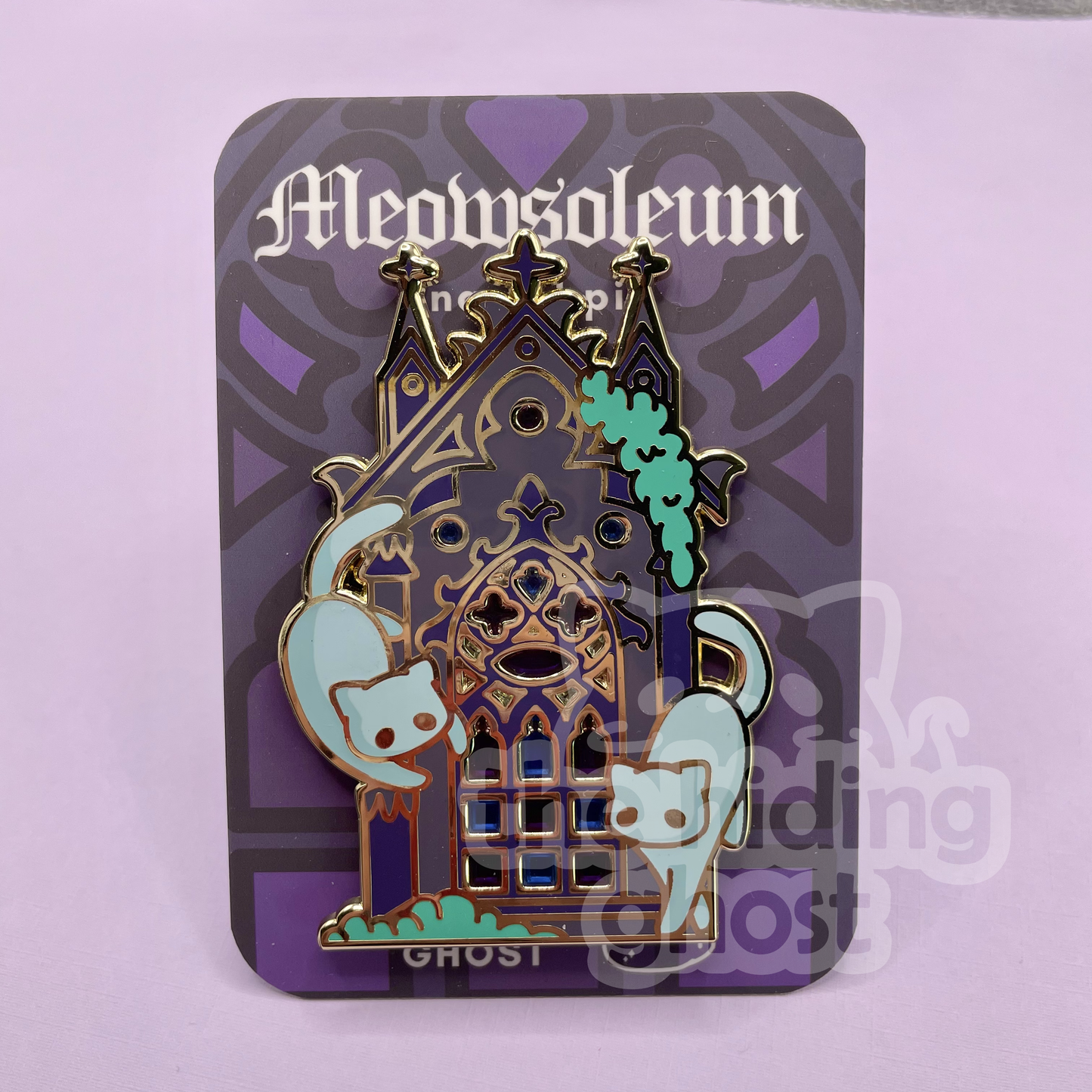 Meowsoleum Enamel Pin