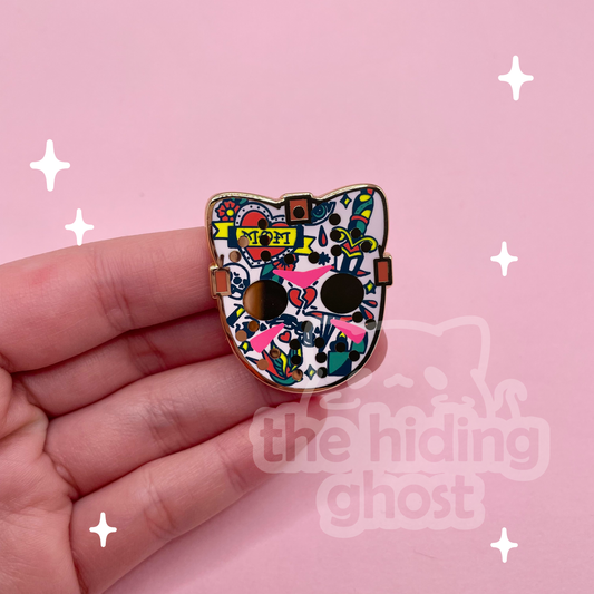 Jason Tattoo Mask Enamel Pin