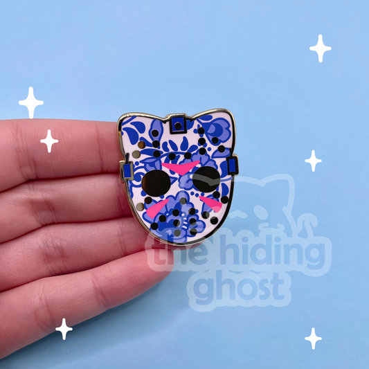 Jason Porcelain Mask Enamel Pin