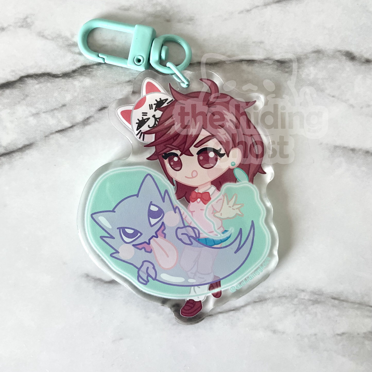 Momo Haunter Acrylic Keychain