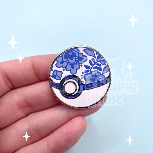 Ceramic Pokeball Enamel Pin