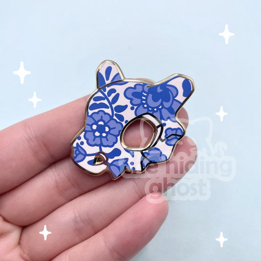 Ceramic Cubone Enamel Pin