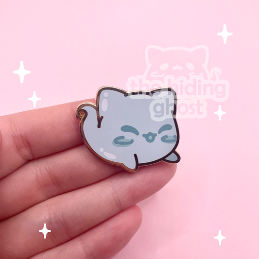 Cat Ghost Mascot Enamel Pin