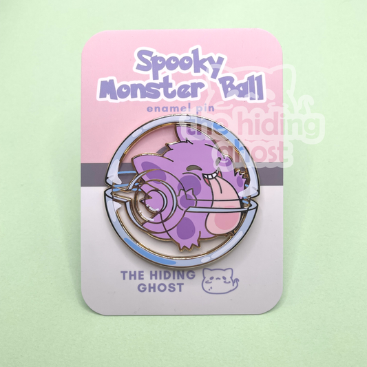 Spooky Monster Ball Enamel Pin