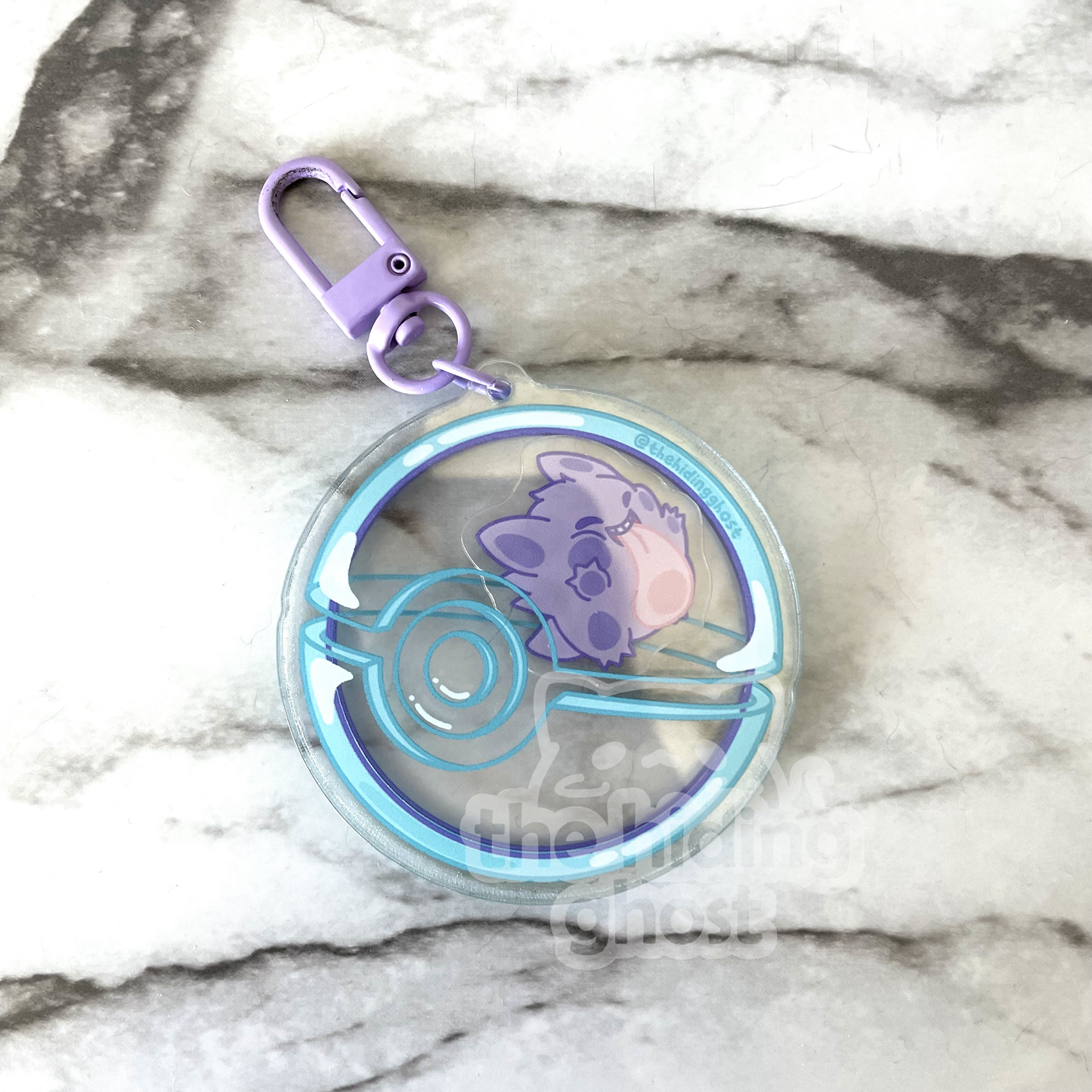 Gengar Pokeball Shaker Acrylic Keychain (Copy)