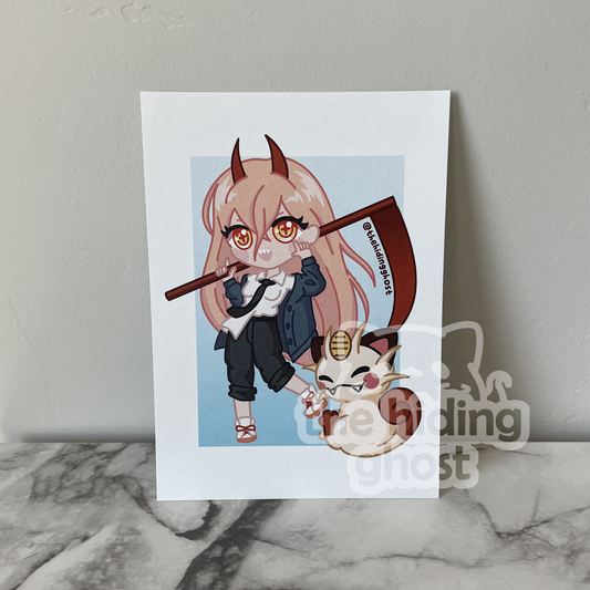 Power Meowth Print