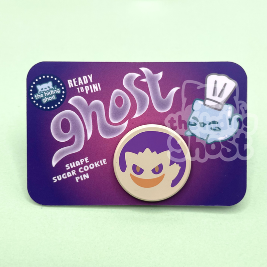 Gengar Cookie Dyed Metal Pin