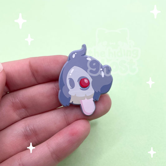 Duskull Popsicle Dyed Metal Pin