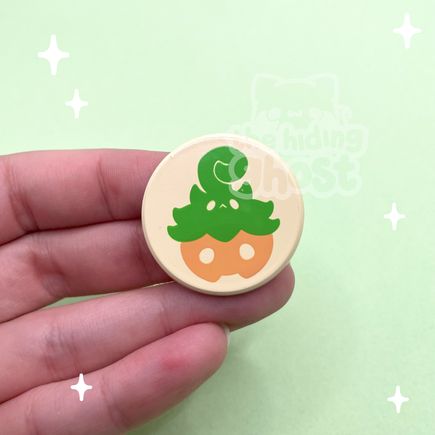 Pumpkaboo Cookie Dyed Metal Pin