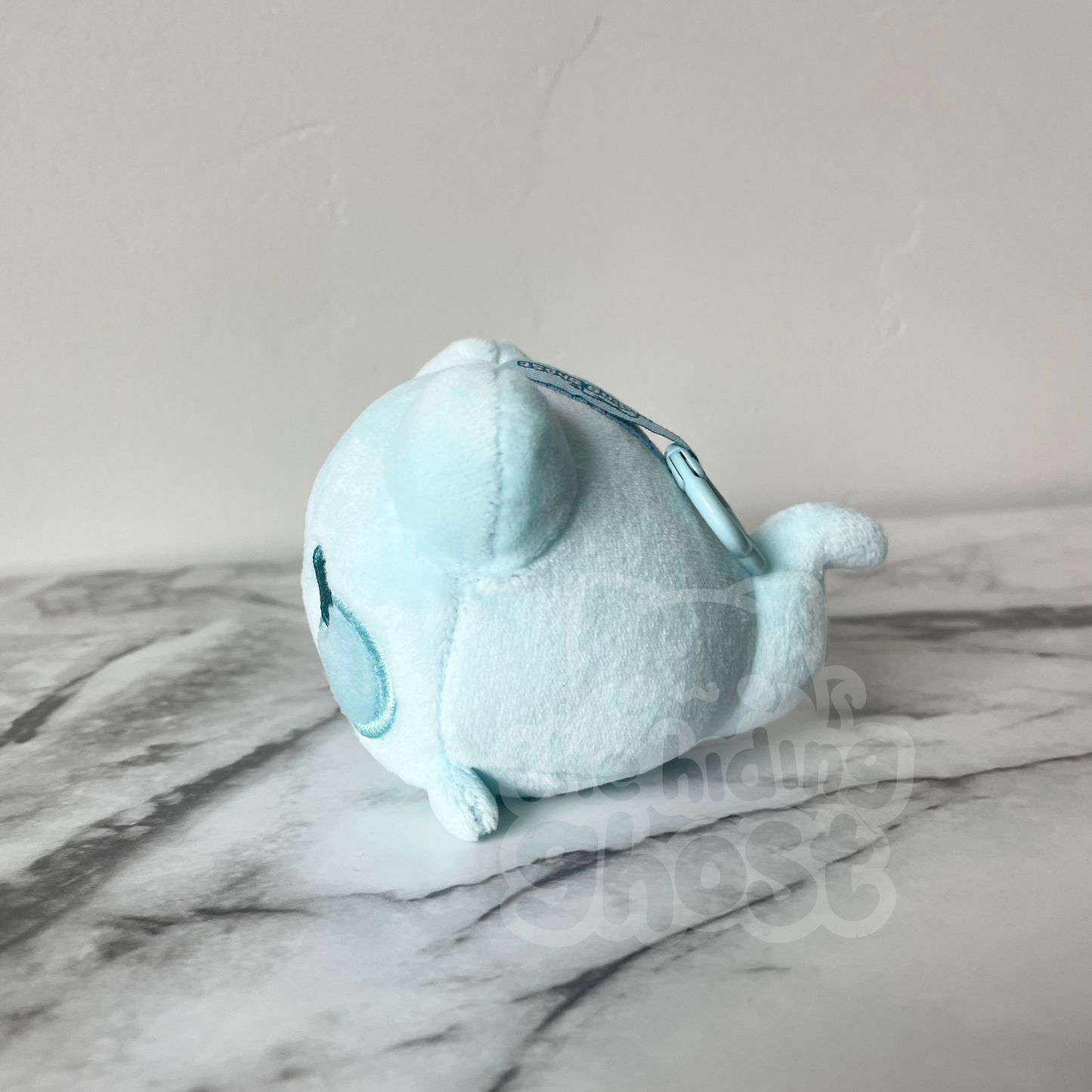 Cat Ghost Plush Keychain