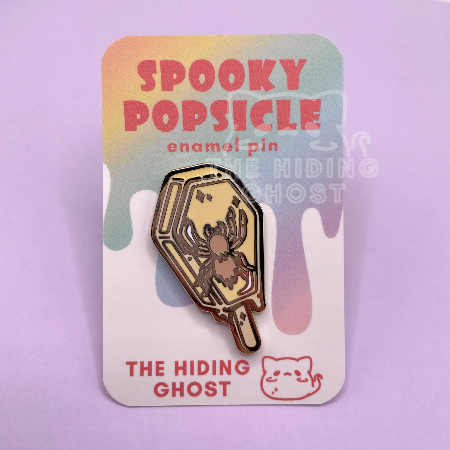 Spooky Popsicle Spider Enamel Pin