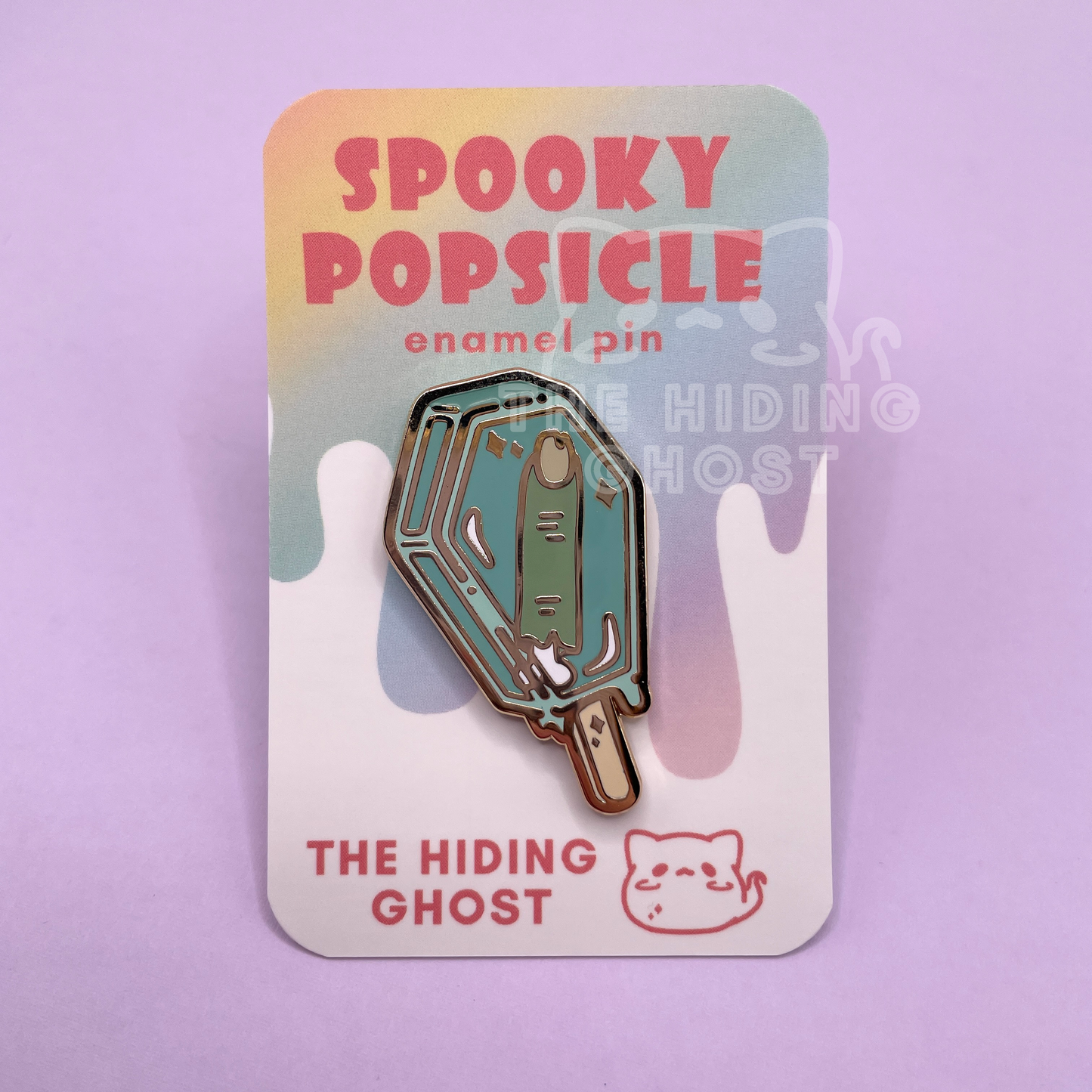 Spooky Popsicle Finger Enamel Pin