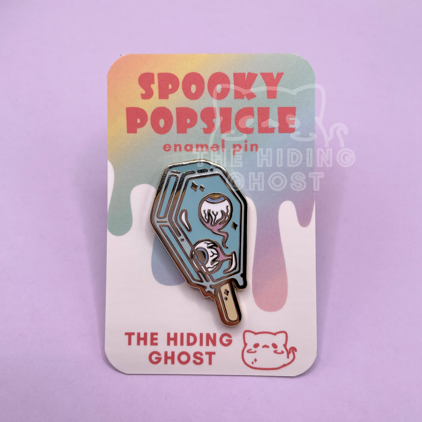 Spooky Popsicle Eyeball Enamel Pin
