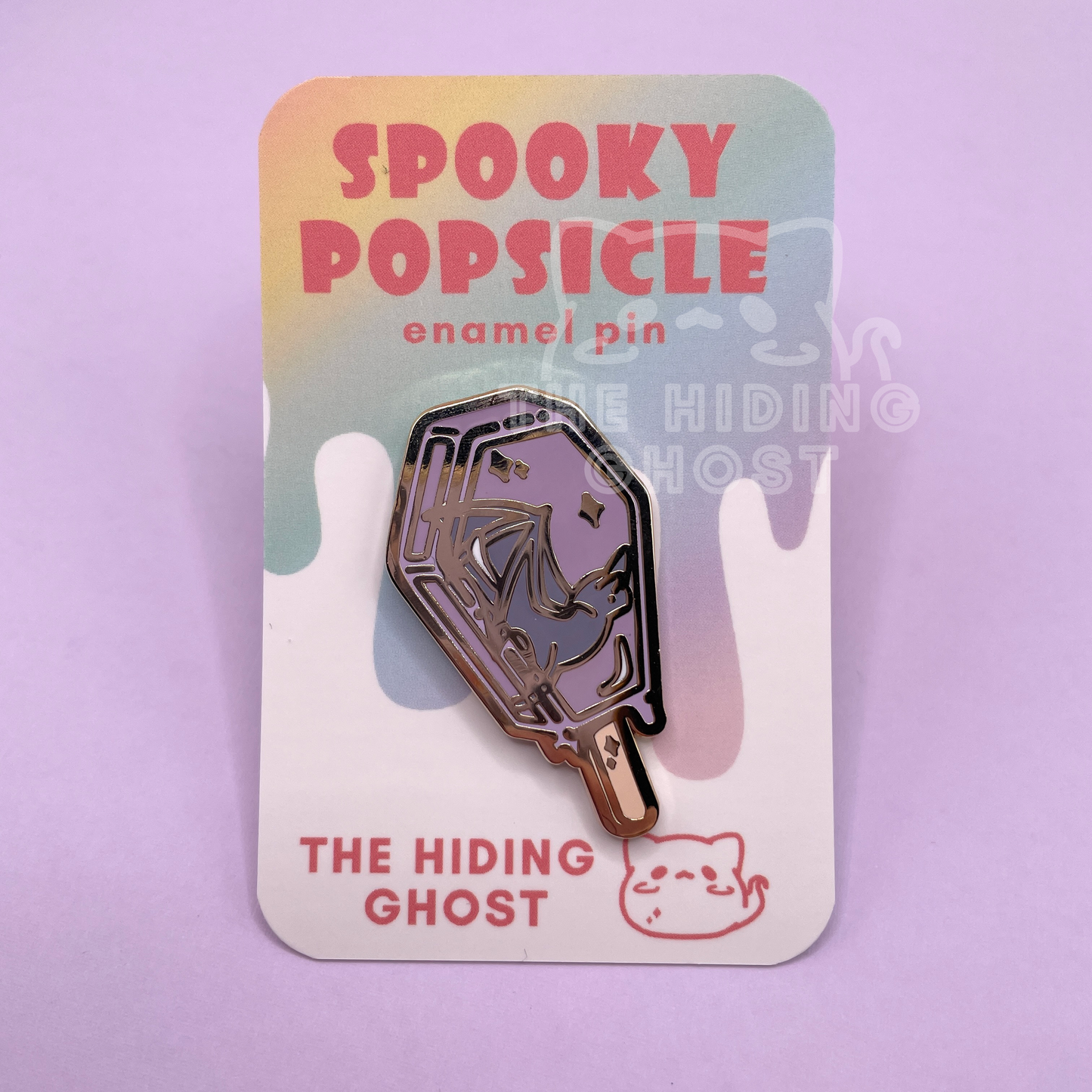 Spooky Popsicle Bat Enamel Pin