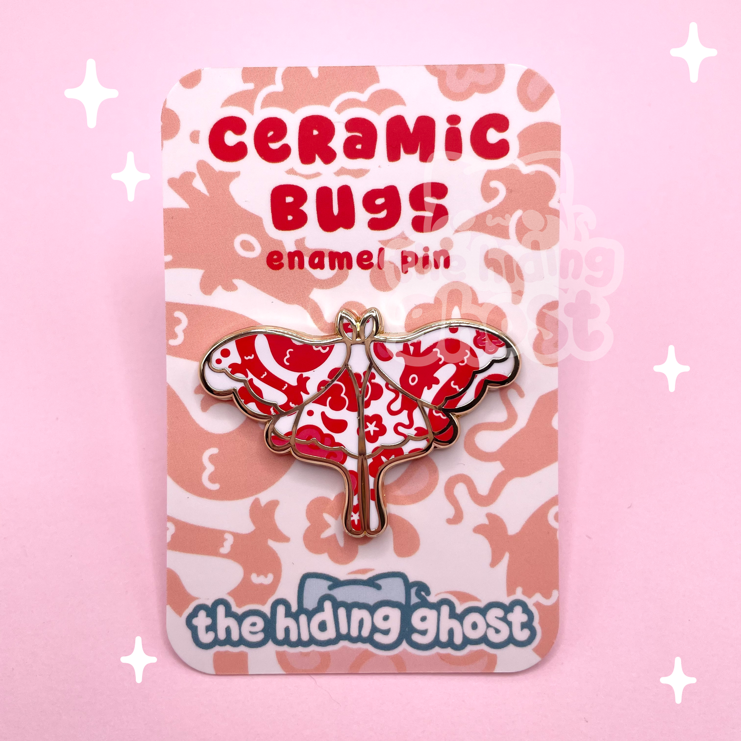 Ceramic Moth Enamel Pin