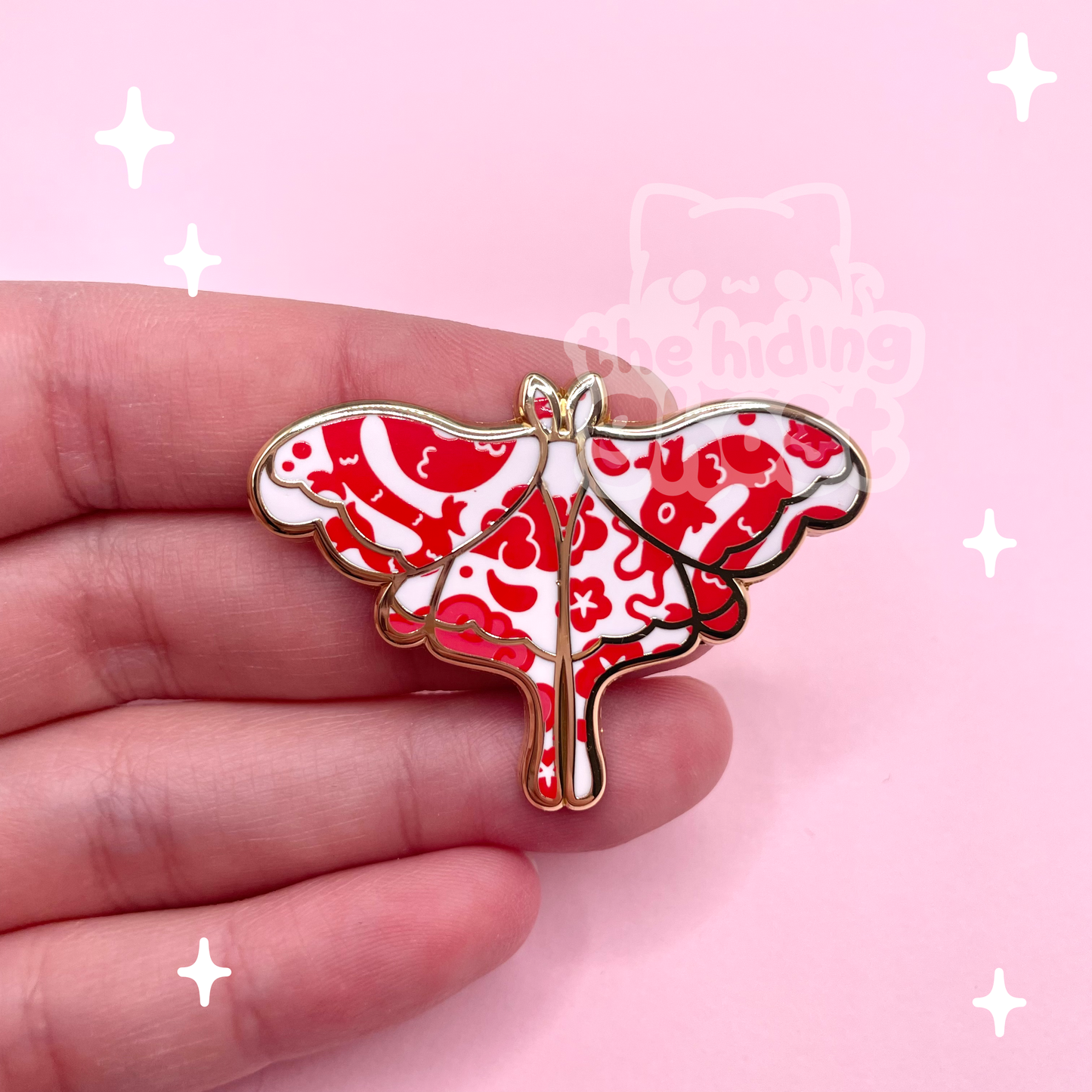 Ceramic Moth Enamel Pin