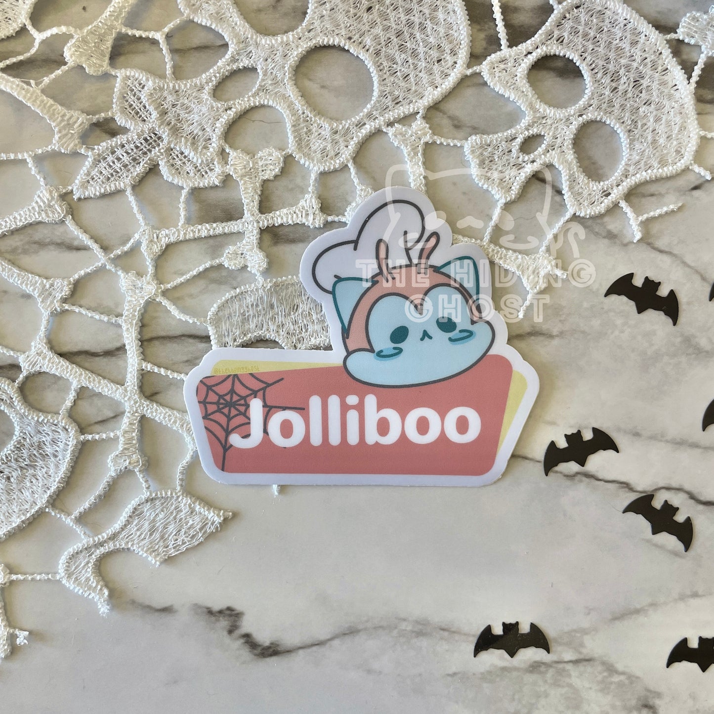 Jolliboo Cat Ghost Filipino Sticker