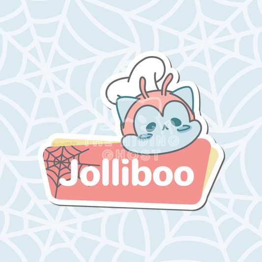 Jolliboo Cat Ghost Filipino Sticker