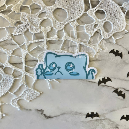 Mance Cat Ghost Sticker