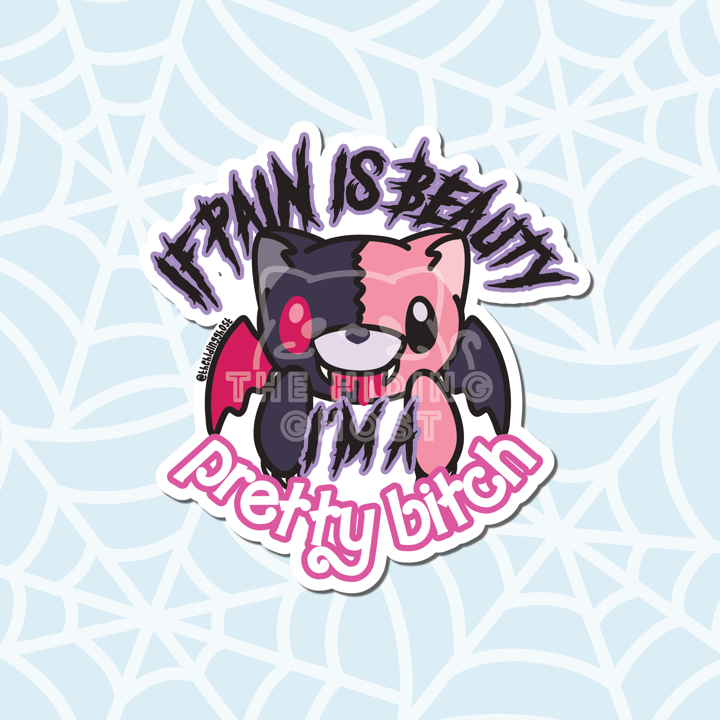 Pretty B*tch Cat Sticker
