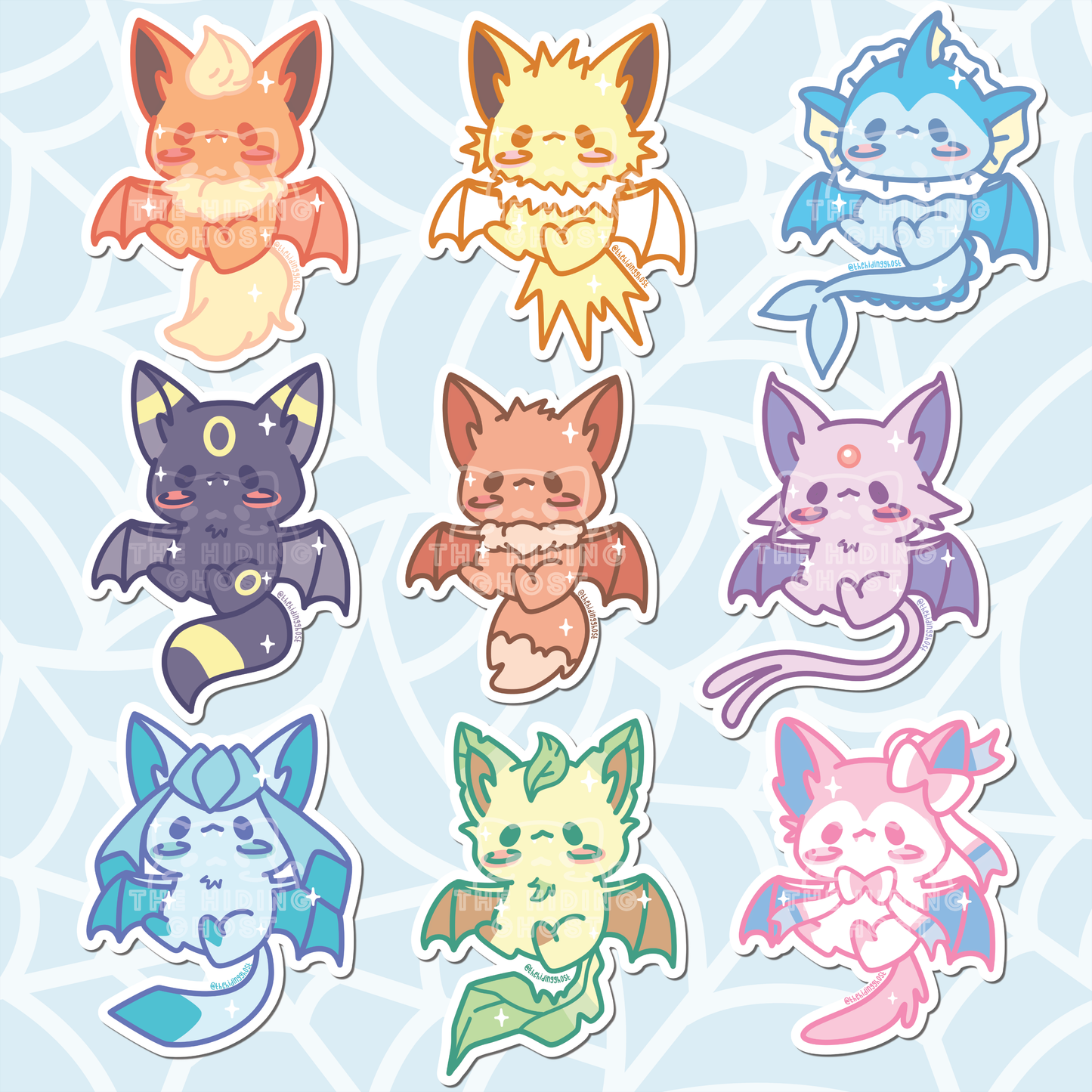 Bat Eevee-lution Stickers