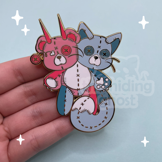 Stitched Together Enamel Pin
