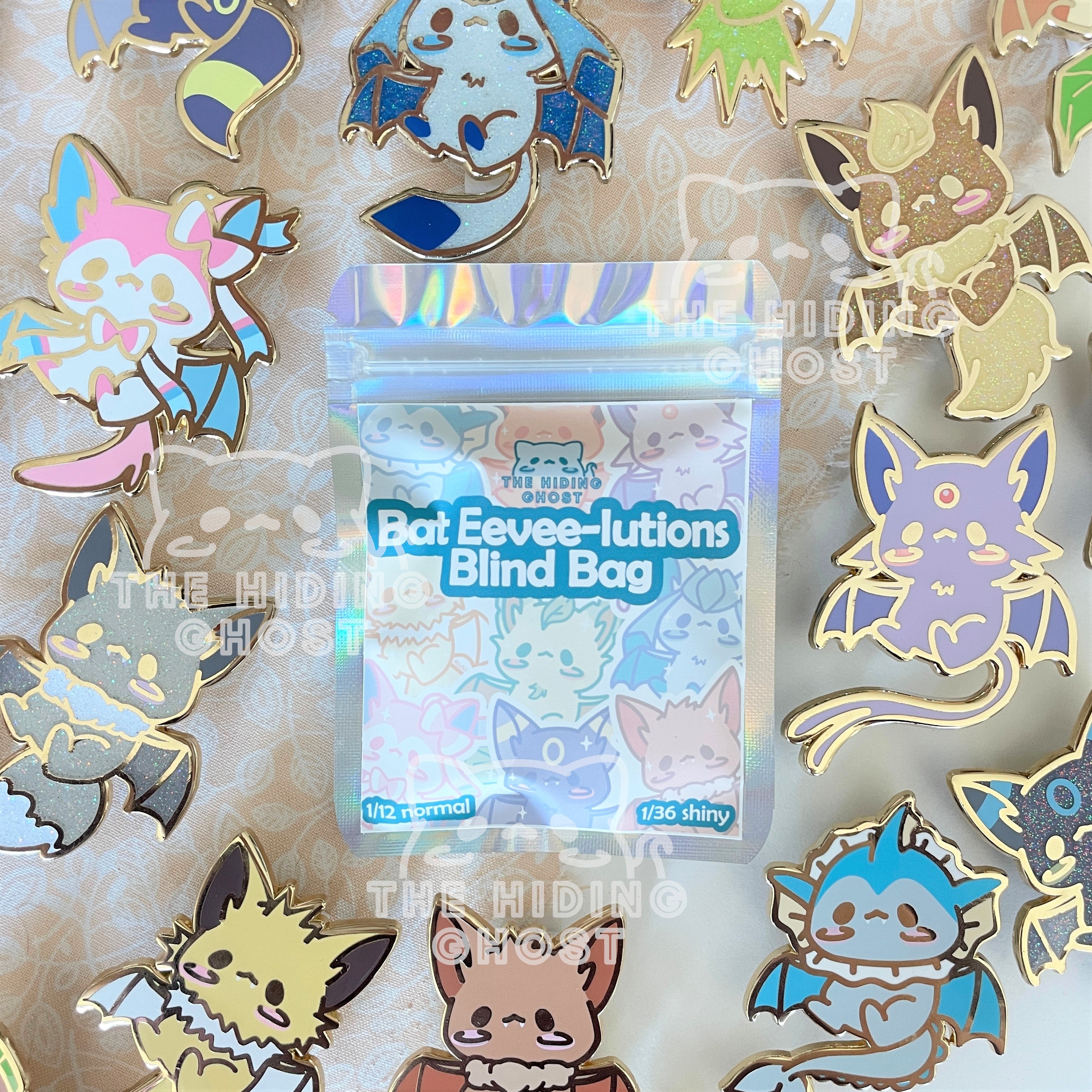 Chibi Eeveelution Enamel Pin Set